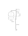 NYTA Tilt Globe Wall