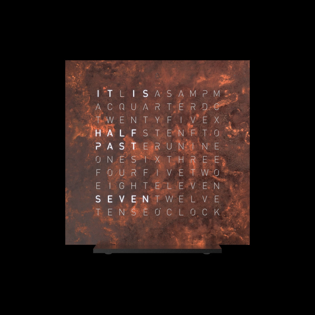 QLOCKTWO EARTH 13.5 Rust