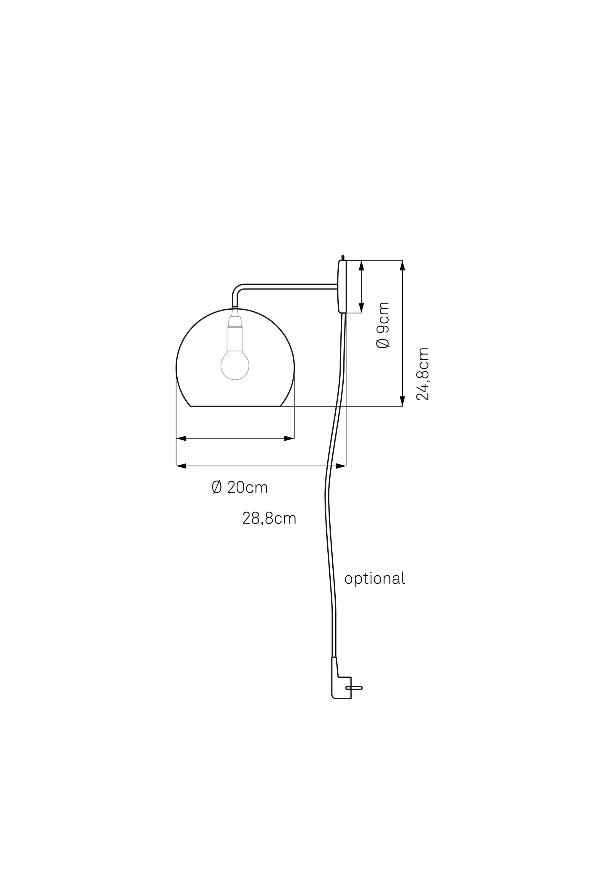 NYTA Tilt Globe Wall