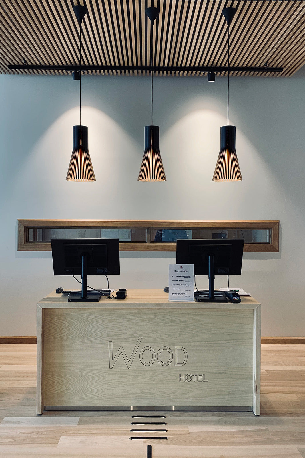 Wood Hotel, Mjøstårnet. Brumunddal, Norway.
Architecture by Voll Arkitekter.
Photo by Voll Arkitekter